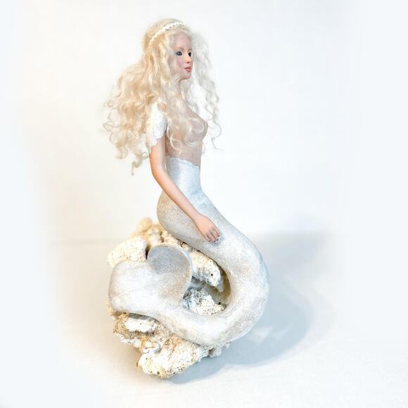 Vtg Mermaid Artist Doll OOAK Dottie Dunsmore Sculpture Fantasy Art Figurine - Picture 2 of 10